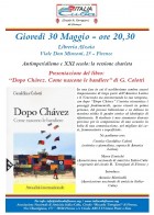 Presentaz. libro: “Dopo Chávez. Come nascono le bandiere” - 30.05.19 - Firenze - Ass. Amicizia Italia Cuba FI