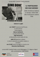 Iniziativa su Gino Donè - sabato 6 luglio Circolo ARCI Bagno a Ripoli - Ass. Amicizia Italia Cuba FI