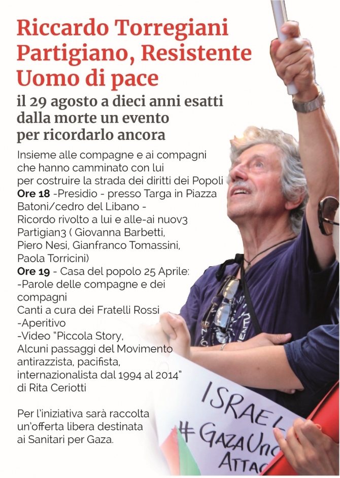 29 AGOSTO 2025 - 10 anni RICCARDO TORREGIANI - Ass. Amicizia Italia Cuba FI